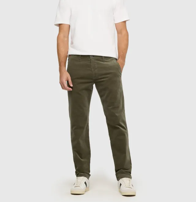 MAC Driver Pants fløjl grøn regular fit