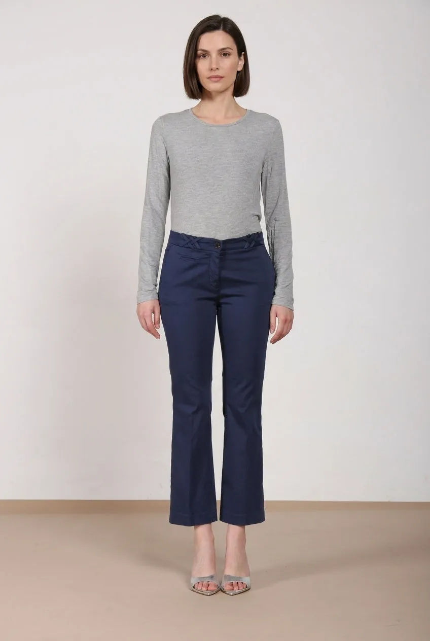 Mason's New York Trumpet dame chinos blå slim fit