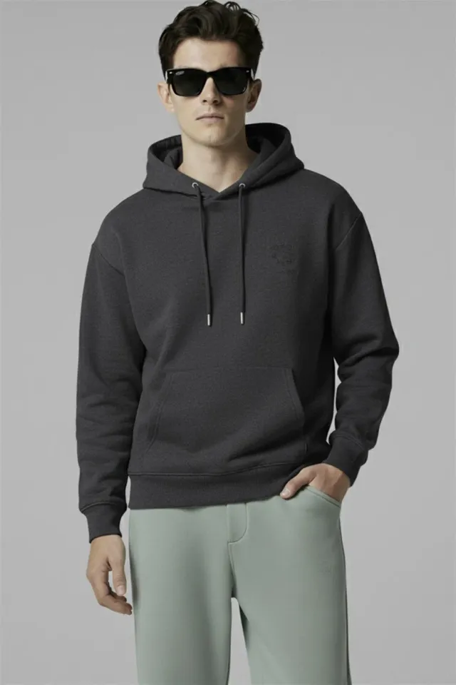 Organsk The Classic Organic hoodie grå økologisk bomuld