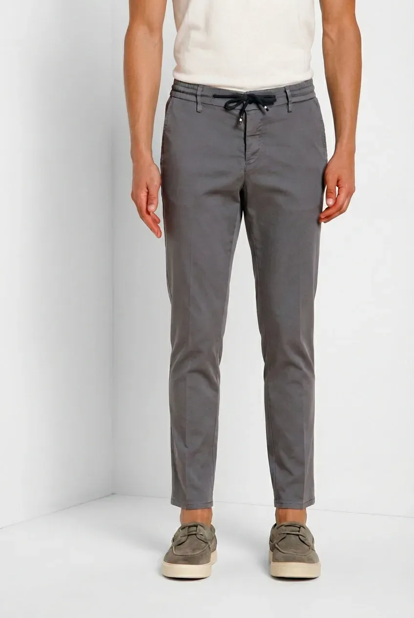 Mason's Milano Jogger Travel chinobukser lyseblå extra slim