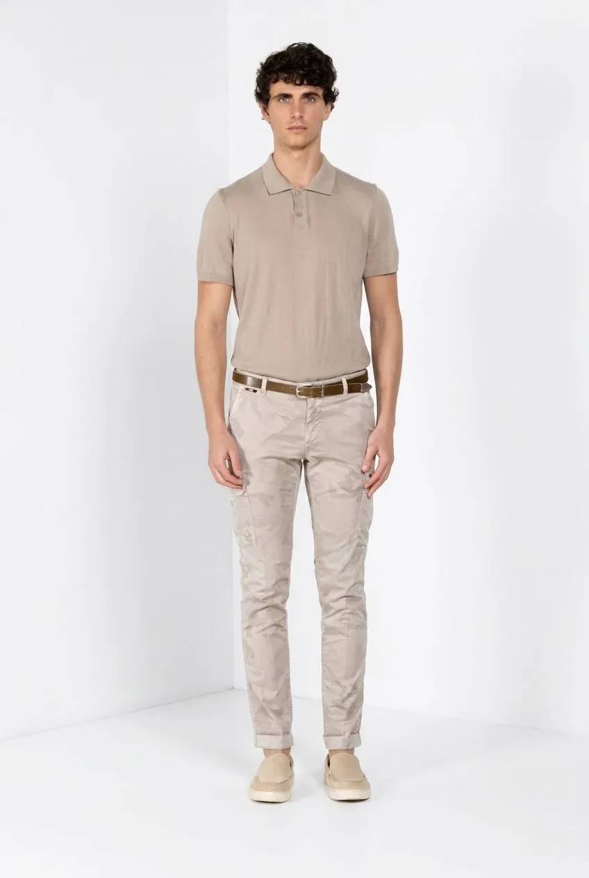 Mason's Chile cargobukser beige camouflage extra slim
