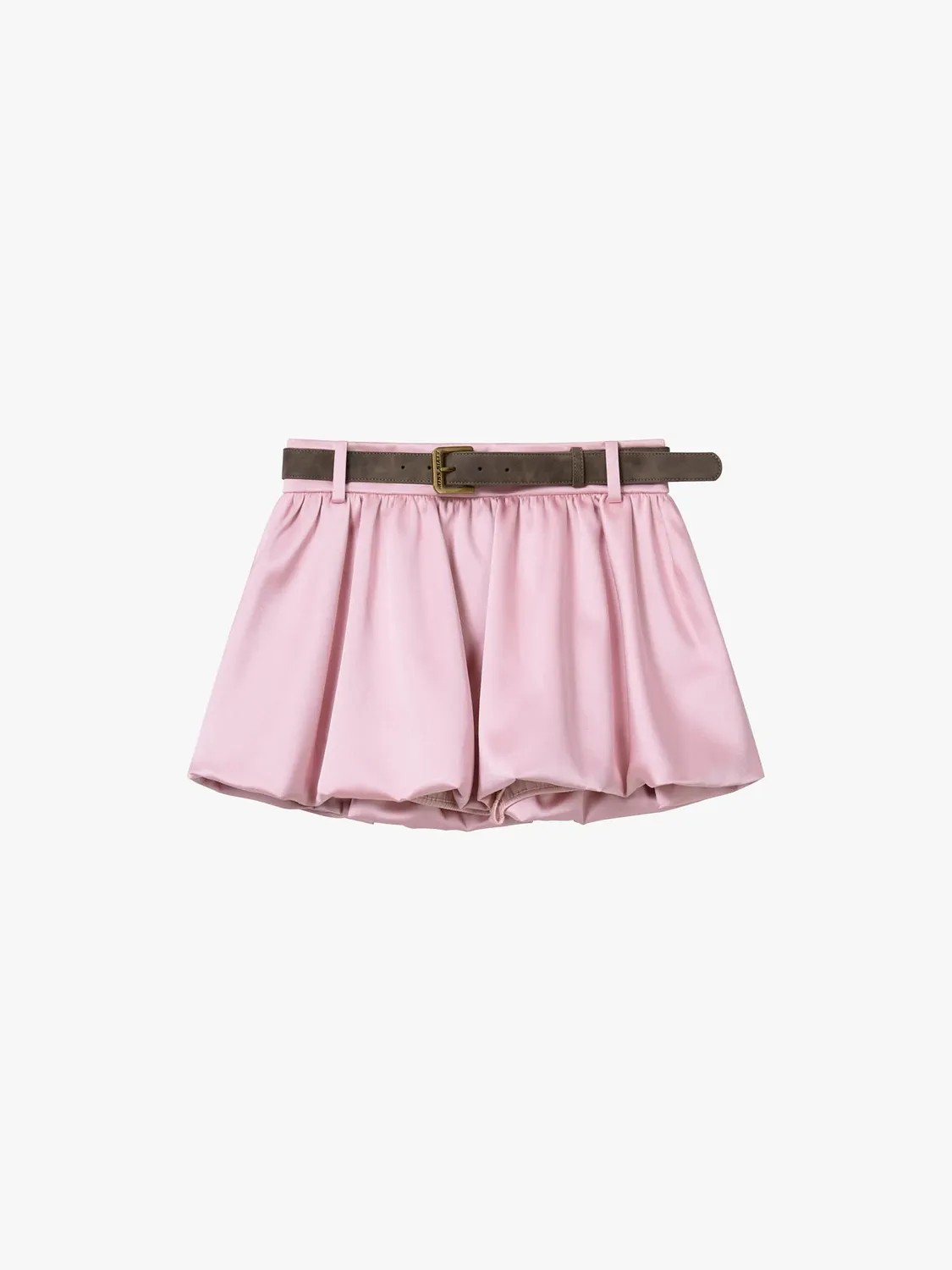Miss Sixty Belted Peplum nederdel pink med bælte