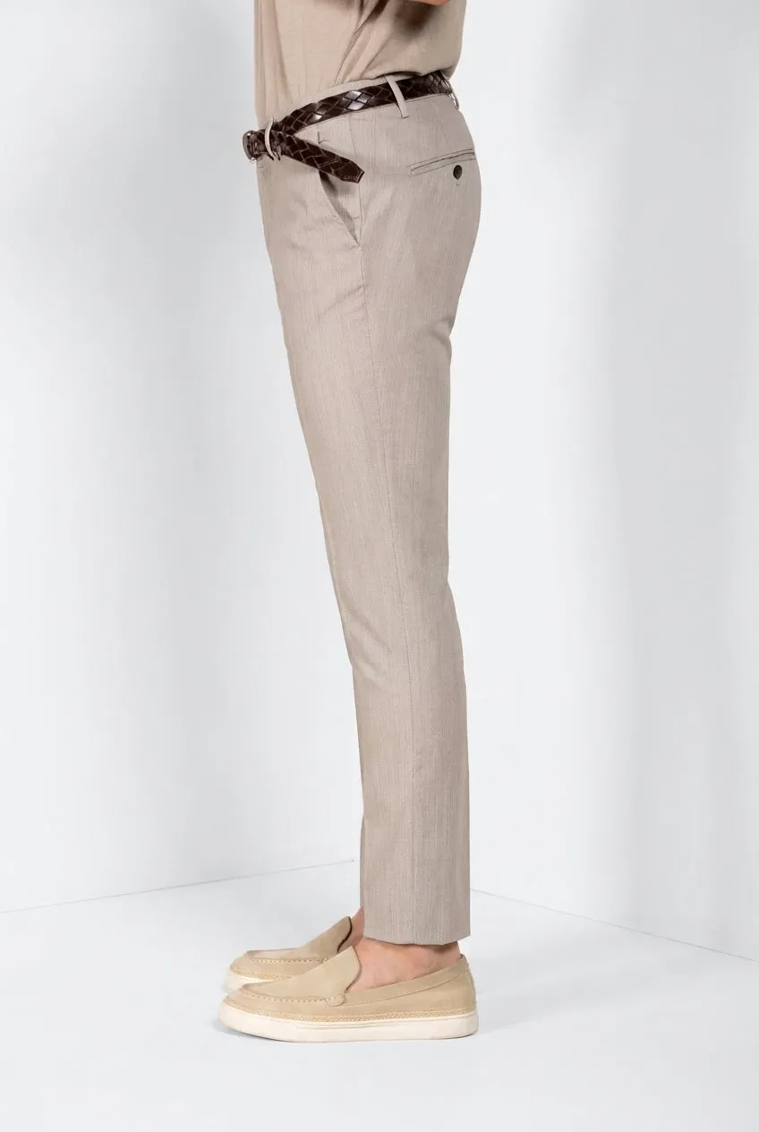 Mason's Milano chino bukser lys beige sildebens extra slim