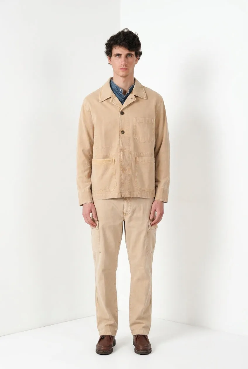 Mason's Detroit M74 overshirt kaki slub