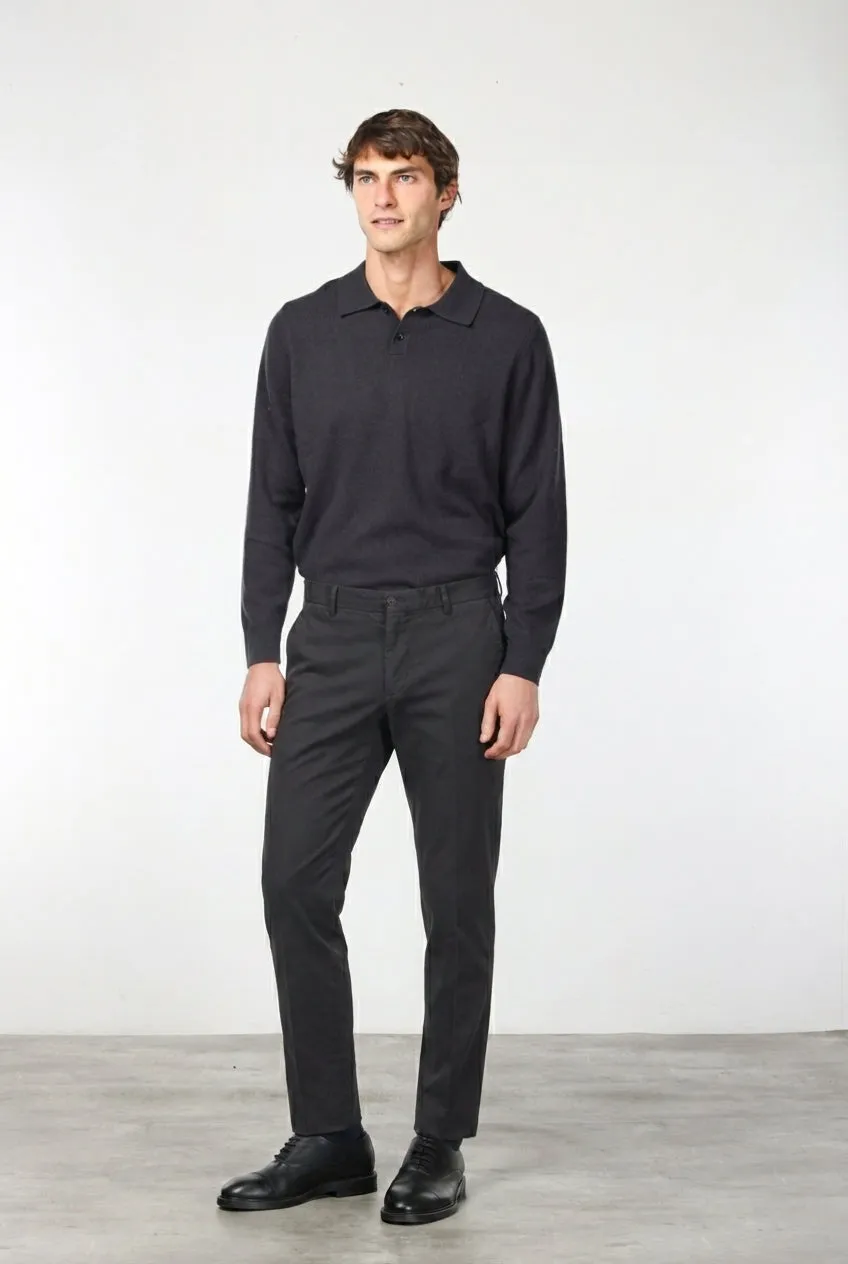 Mason's Milano chinos brun gabardin extra slim