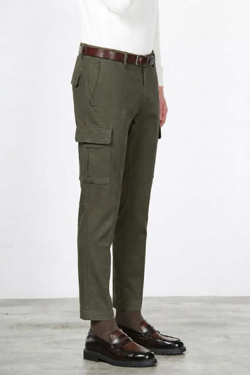 Mason's Chile cargobukser mørkegrøn regular fit stretch