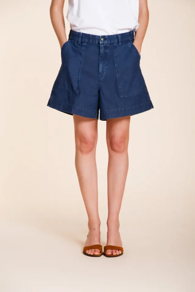 Mason's Dallas cargo shorts royalblå bomuld