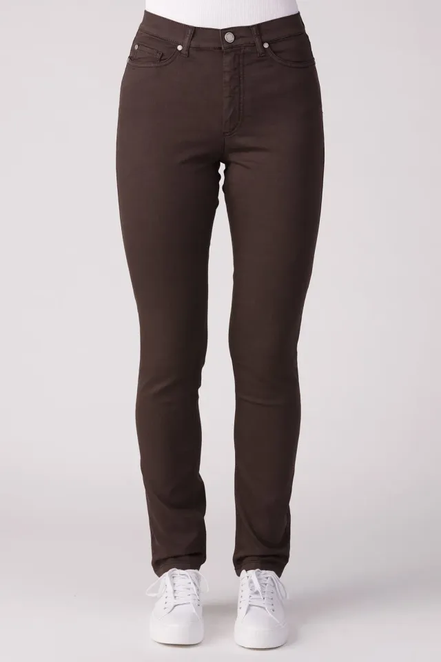 Merrytime Clara Slim jeans chocolate torte stræk