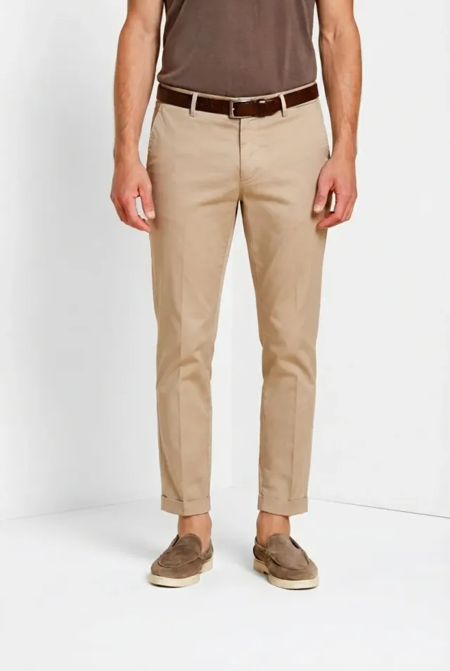 Mason's Milano chinobukser beige gabardin extra slim