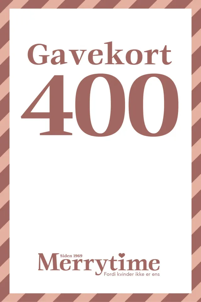 Merrytime gavekort 400 kr. email til jeans