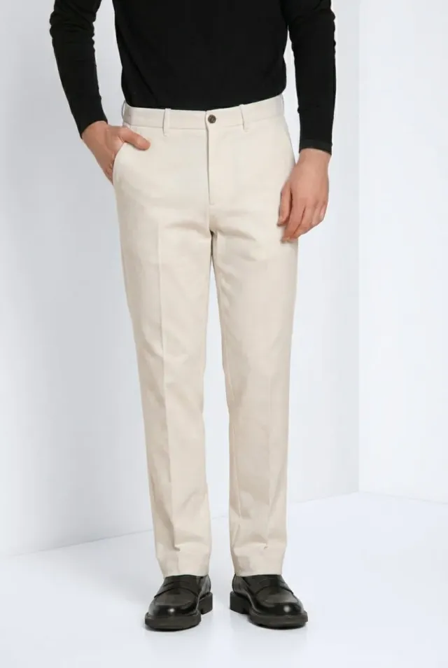 Mason's Chinos chino bukser hvide relaxed fit bomuld