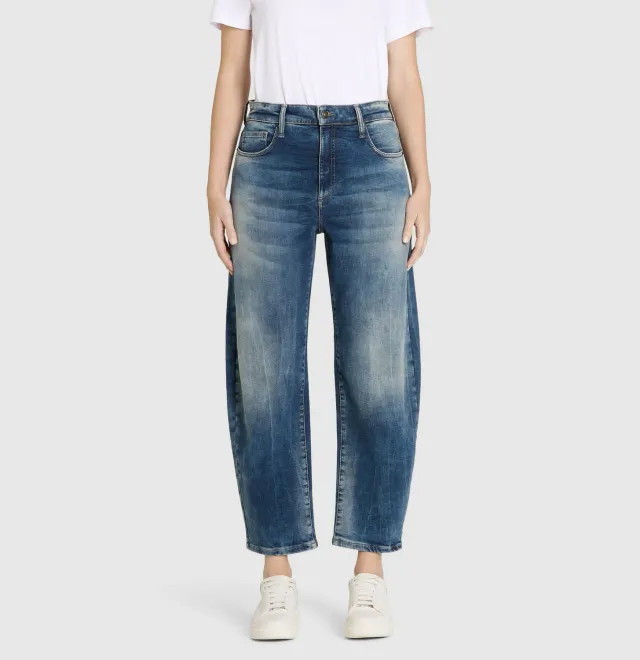 MAC Danni 3110-90-0389L jeans mørkeblå barrel fit