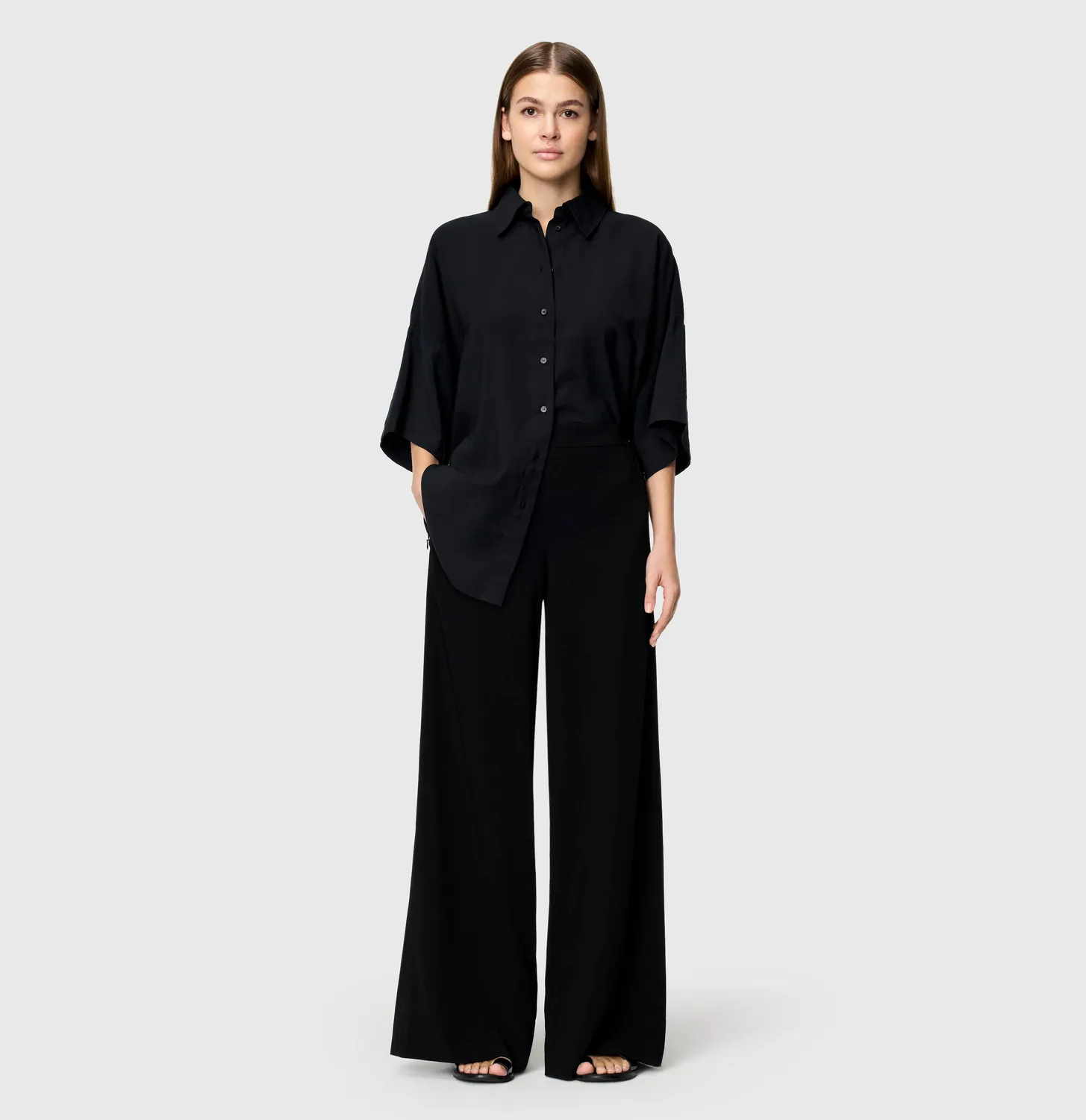 MAC Coralie 3421-00-0231L bukser sort wide fit