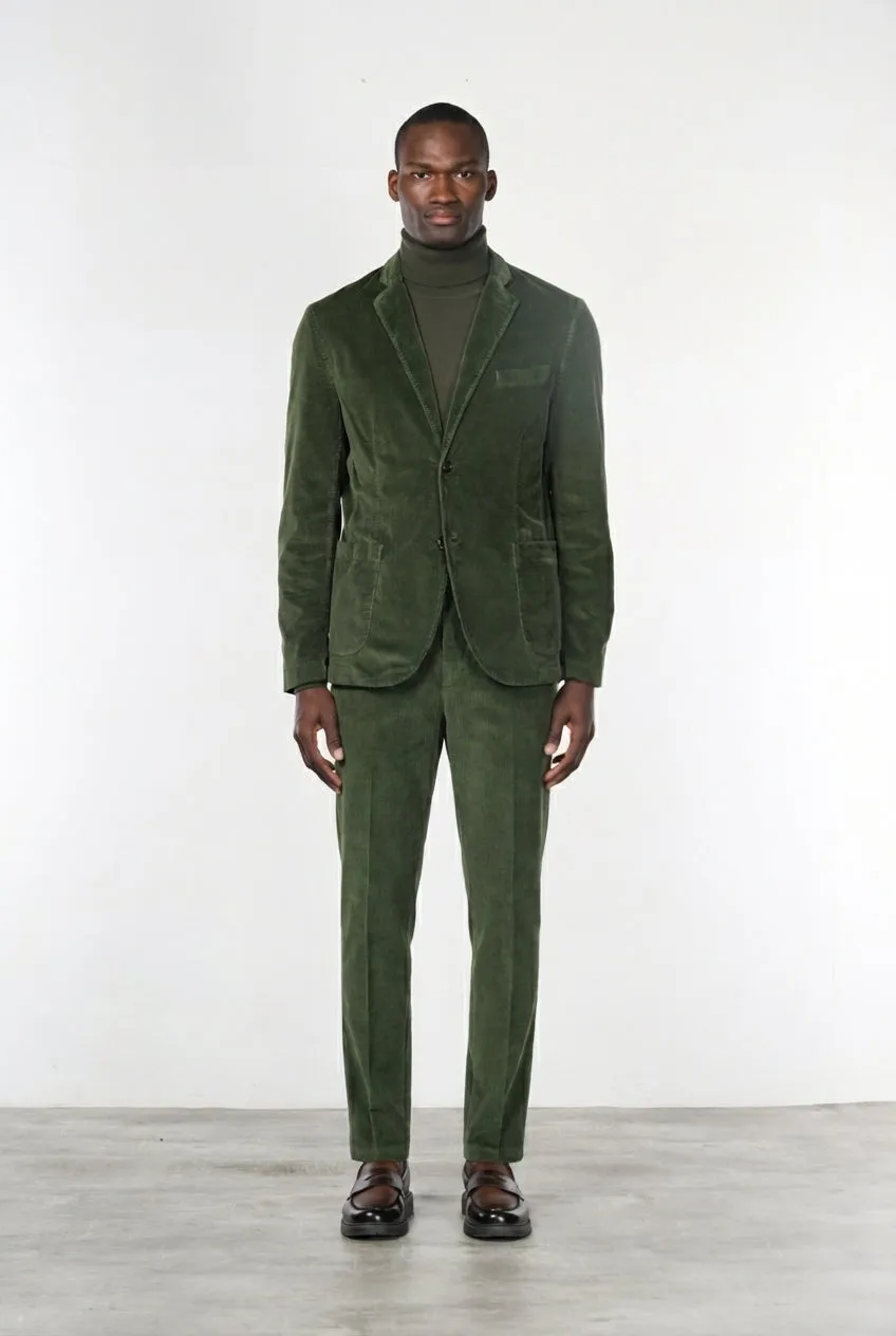 Mason's Tiziano velourblazer skovgrøn regular