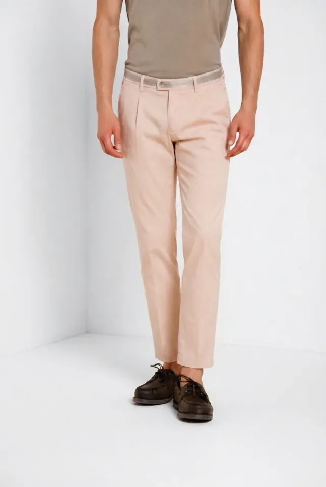 Mason's Torino 1 Pinces chinobukser pink slim