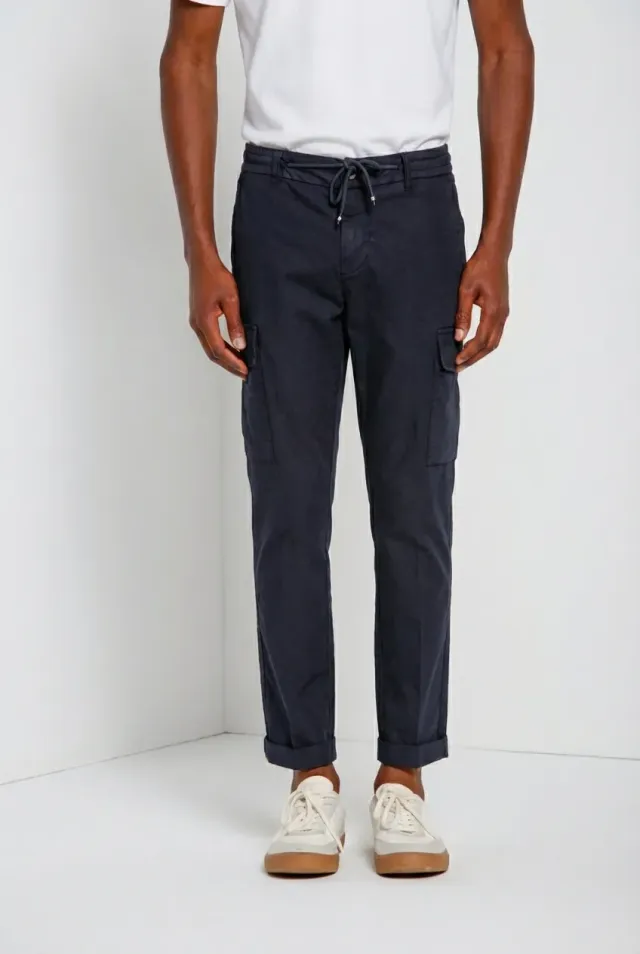 Mason's Chile Jogger cargobukser mørkeblå extra slim