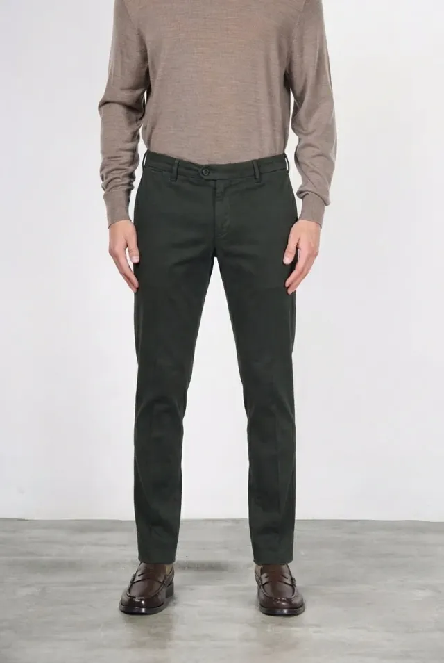 Mason's New York chino bukser mørkegrøn gabardine