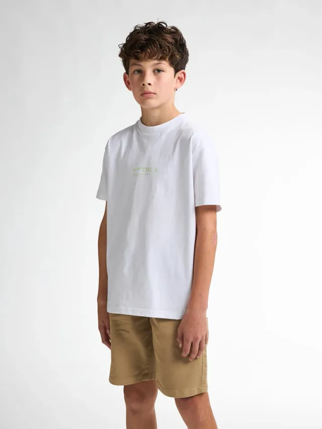 Petrol Industries Bayleaf backprint t-shirt relaxed fit
