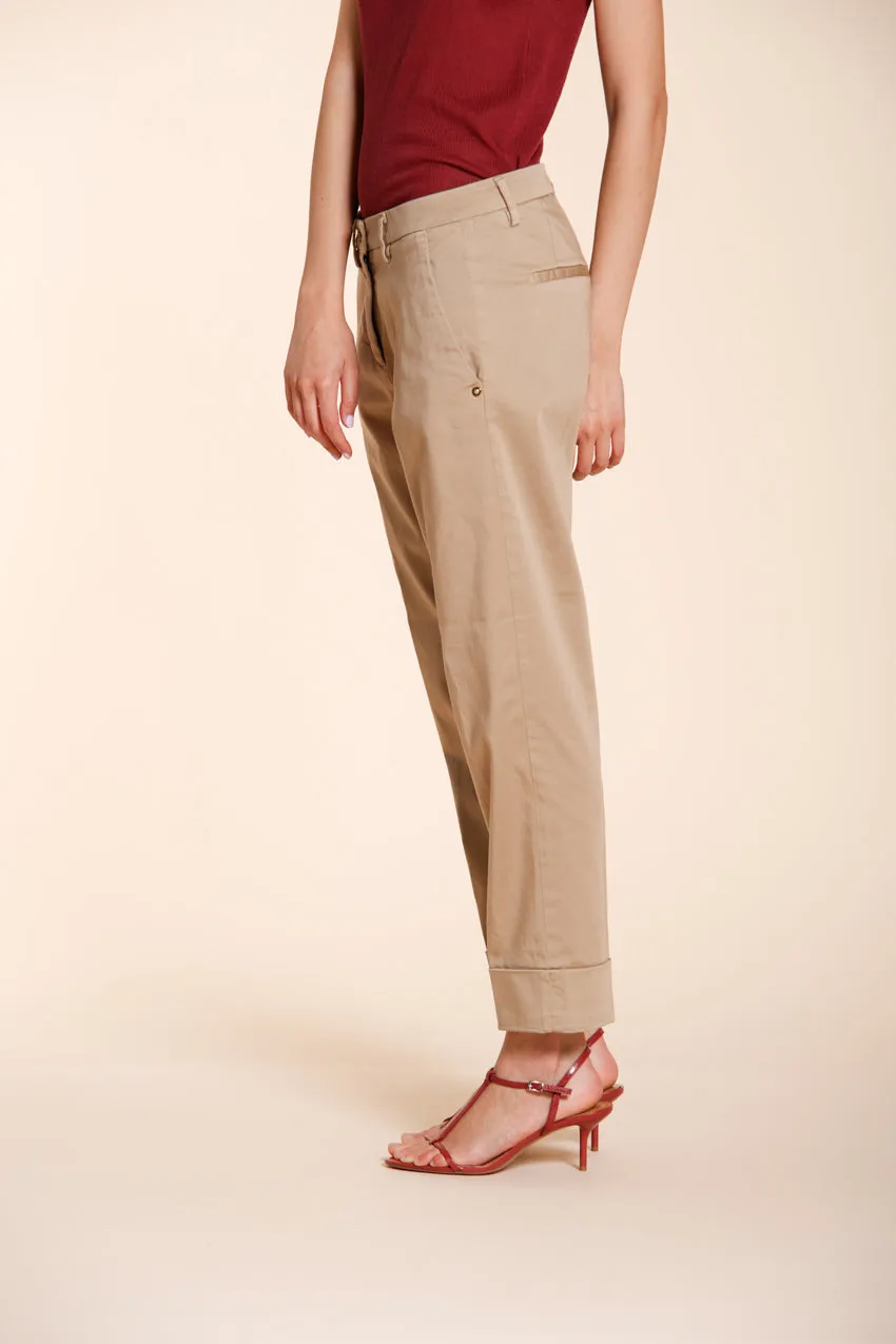 Mason's New York Carrot chinobukser dame beige satin