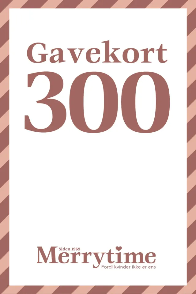 Merrytime gavekort 300 kr email-gavekort