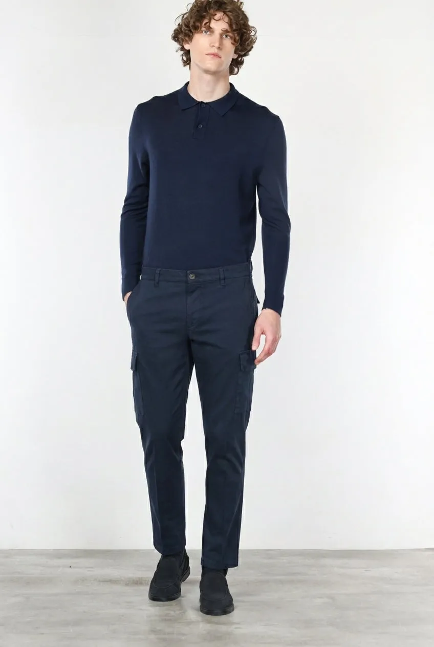 Mason's Chile Regular cargobukser navy stretch