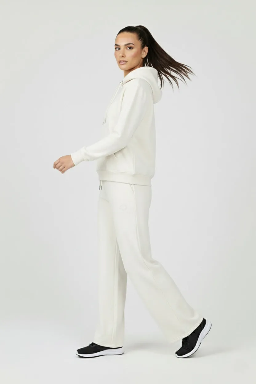 Organsk Organic Straight-Leg sweatpants off white økologisk bomuld