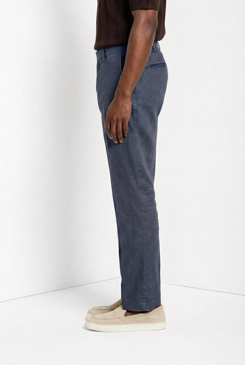 Mason's New York Icon Flex chinos lyseblå hør regular