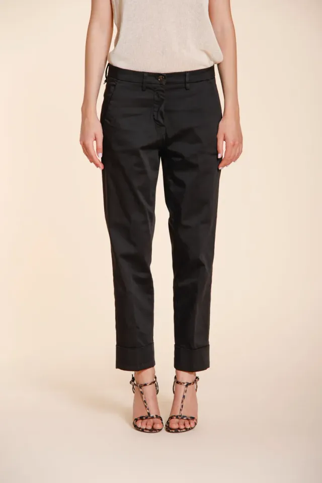 Mason's New York Carrot dame chino bukser sort carrot fit