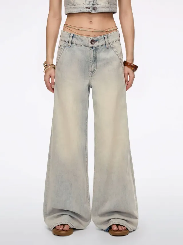 Miss Sixty 6M2JJ4450AF88 flare jeans blå lav talje