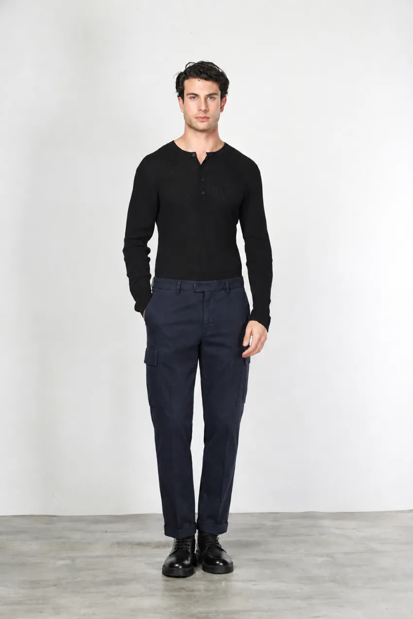 Mason's Chile cargobukser navy carrot – gabardine