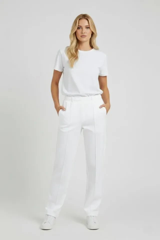 Organsk Studio The Tailored Jersey Trouser bukser grå stretch