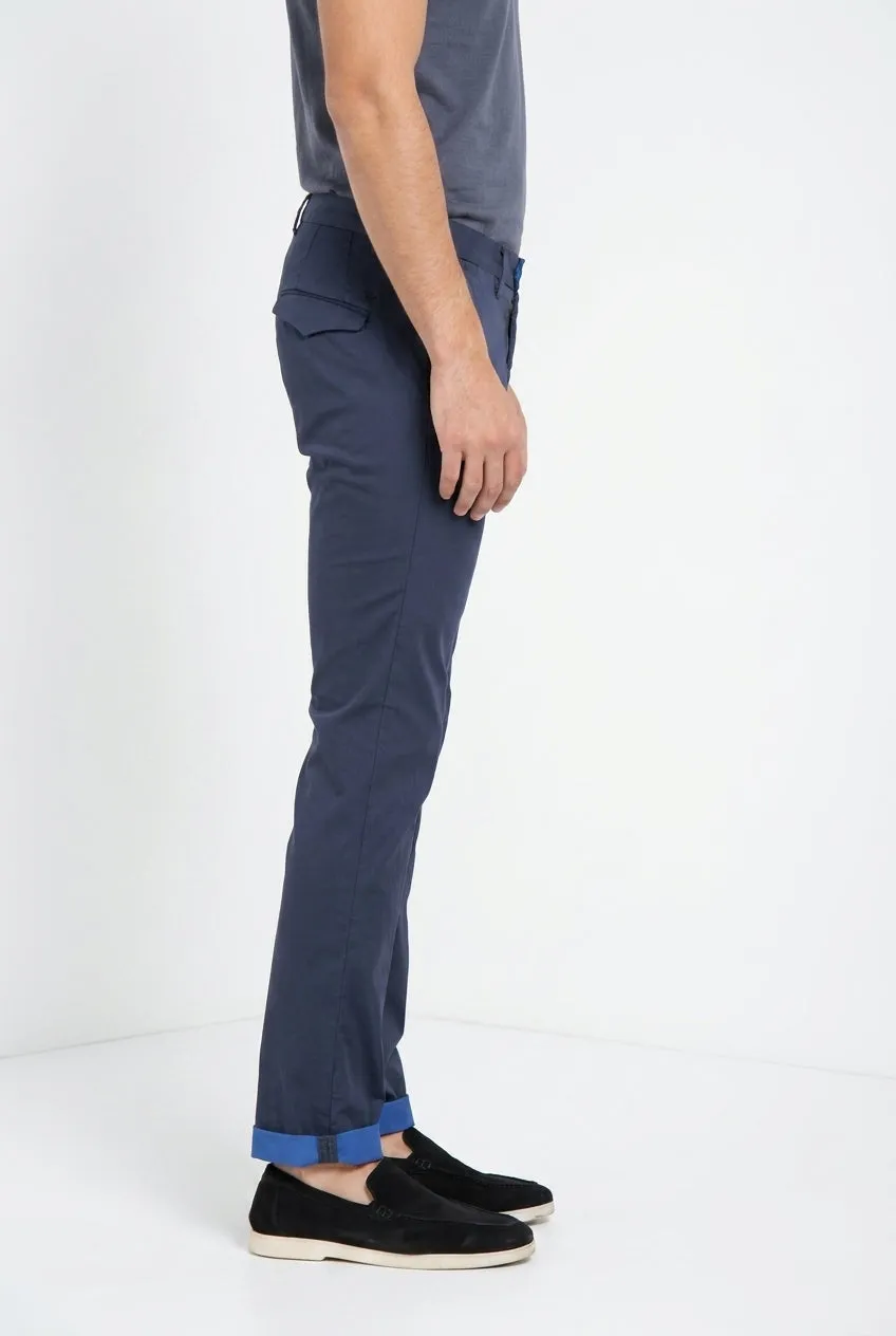 Mason's Torino City Travel herre chinos navy slim fit