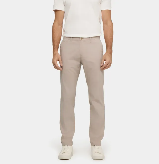 MAC Lennox chino brun Regular Fit let bomuld