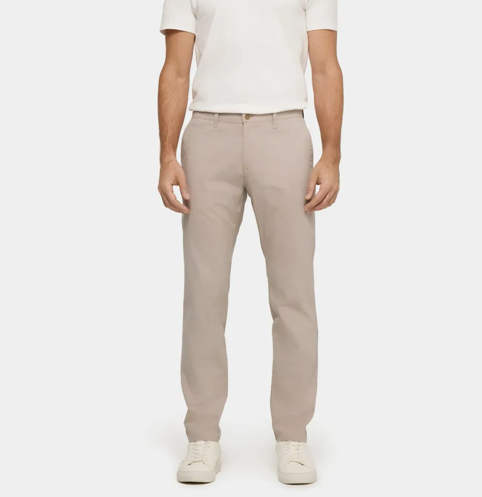 MAC Lennox chino brun Regular Fit let bomuld