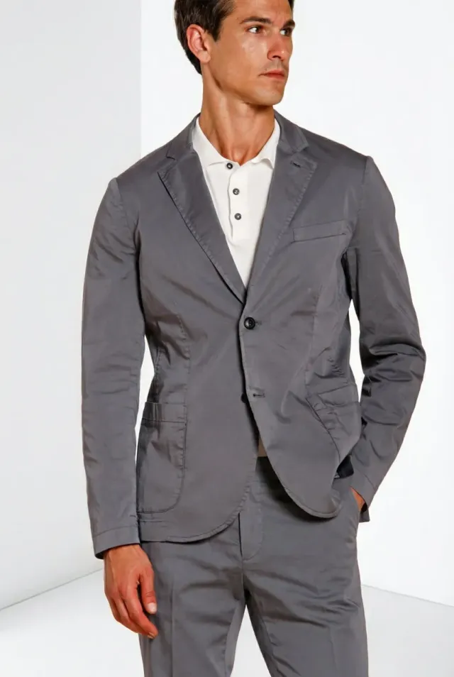 Mason's Da Vinci Travel blazer lyseblå stretch