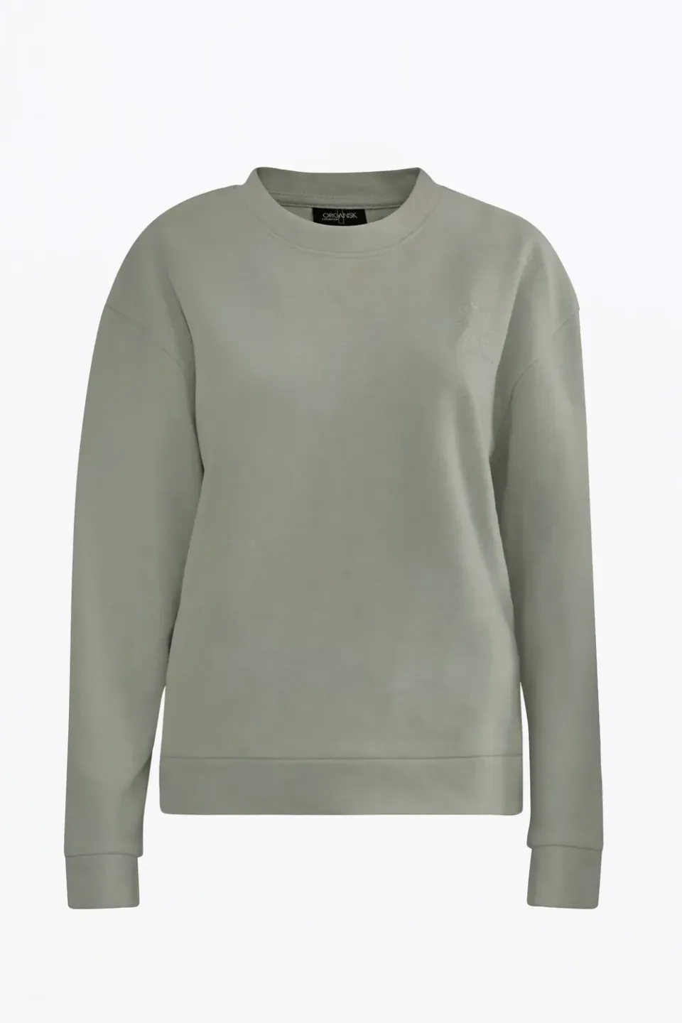 Organsk The Classic Organic sweatshirt pastelgrøn – oversize