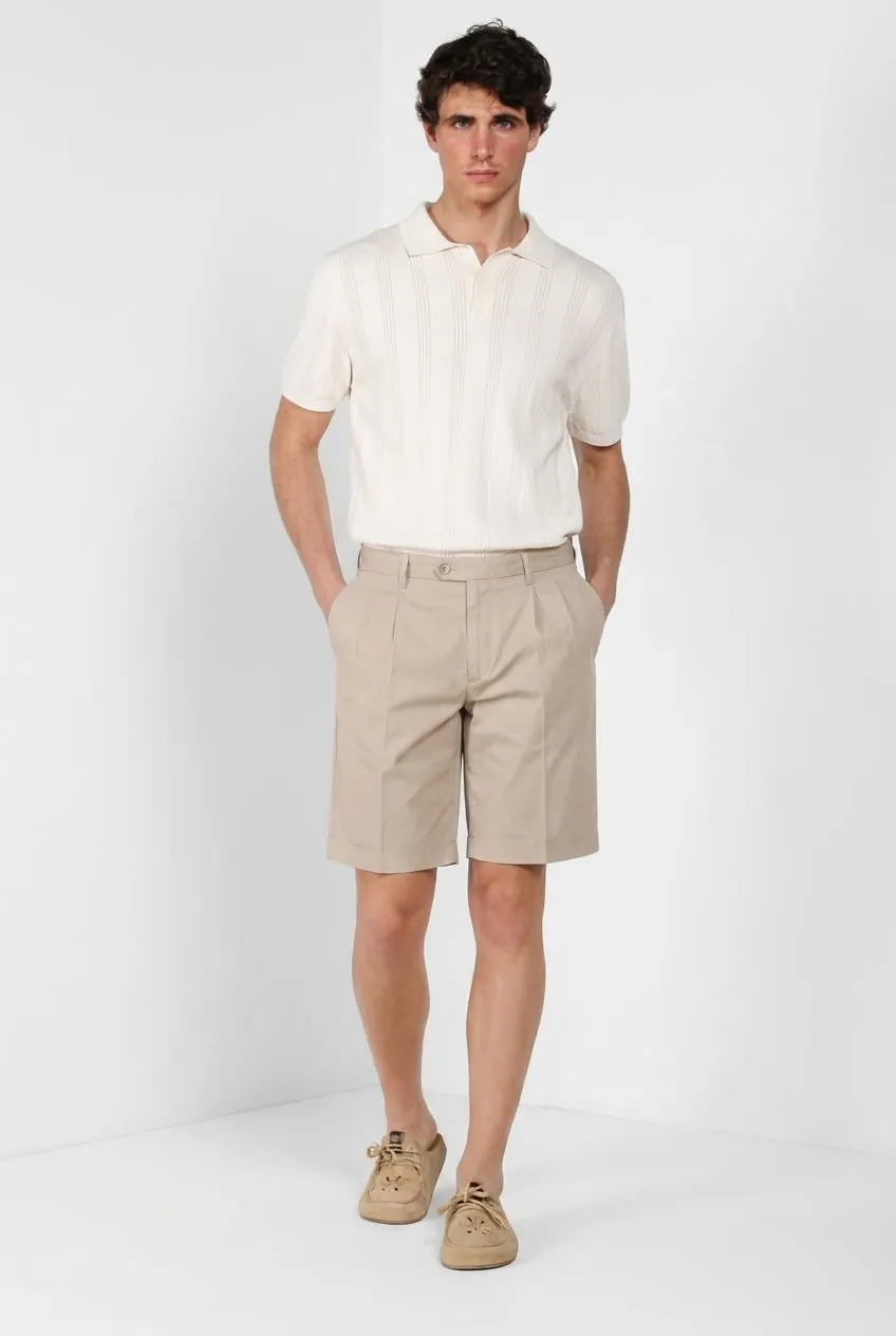 Mason's New York 2 Pinces bermudashorts lysebeige regular