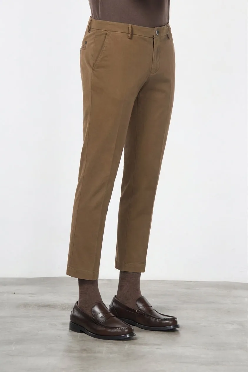 Mason's Milano chino taupe extra slim