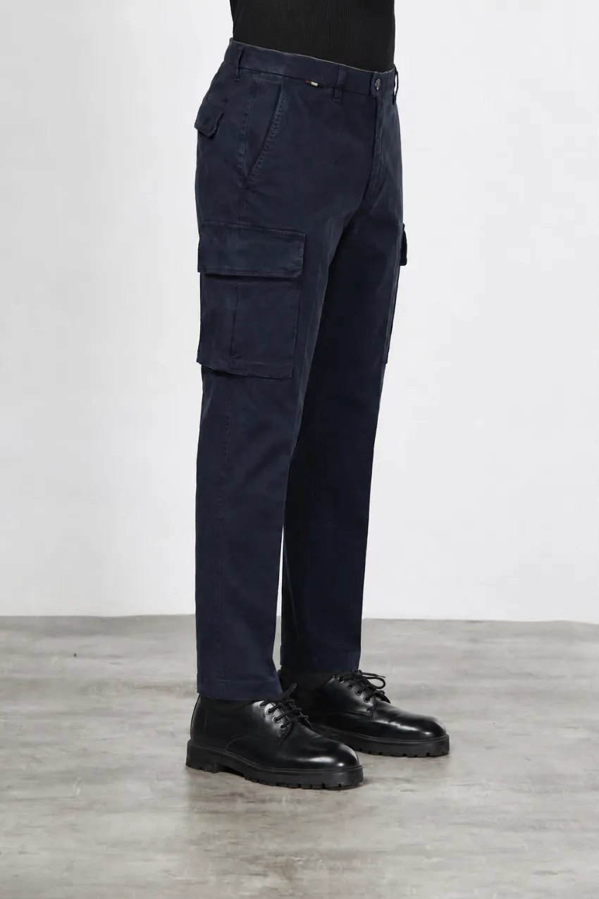 Mason's Chile cargobukser navy carrot – gabardine