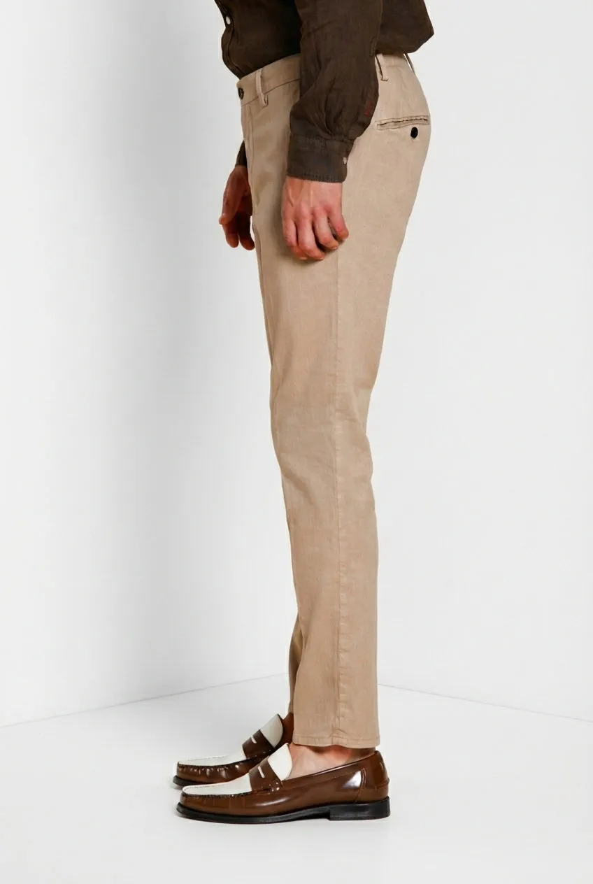 Mason's Milano Jogger chinobukser beige hør slim