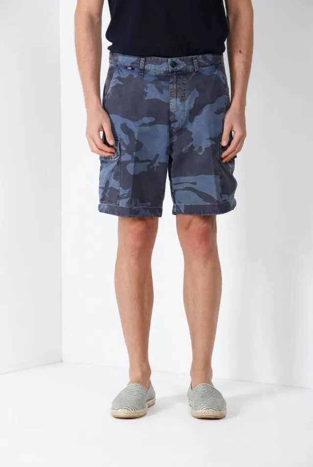 Mason's Chile M74 cargo shorts relaxed indigo