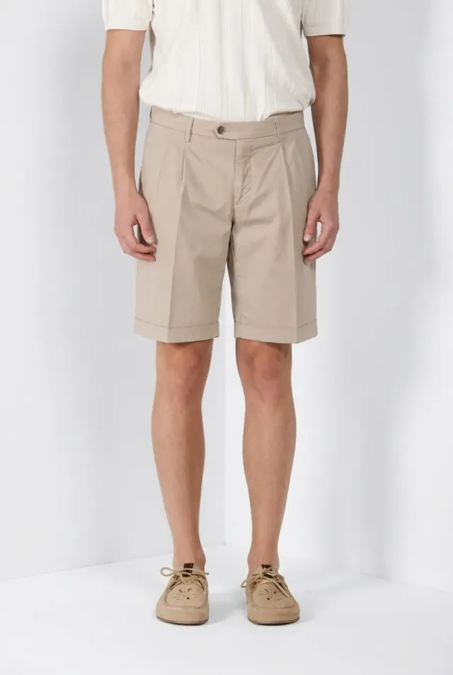 Mason's New York 2 Pinces bermudashorts lysebeige regular