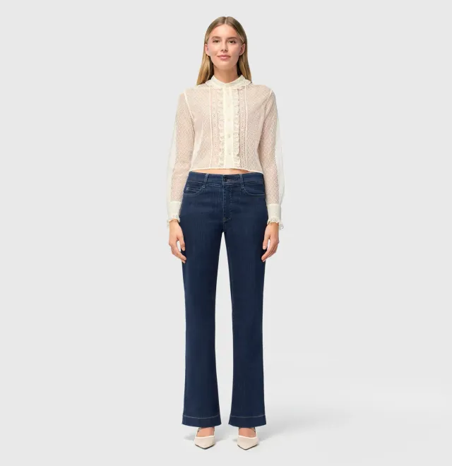 MAC Dream Wide straight jeans mørkeblå hyperstretch