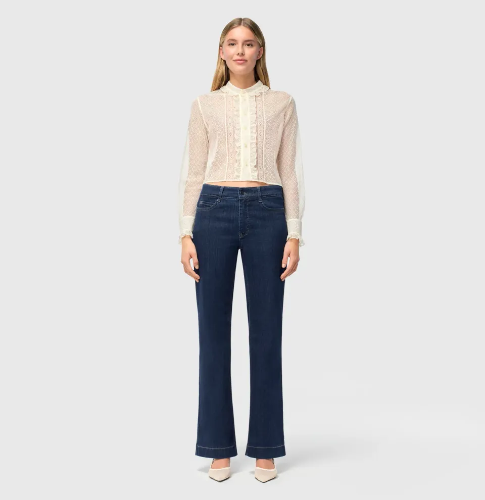 MAC Dream Wide straight jeans mørkeblå hyperstretch