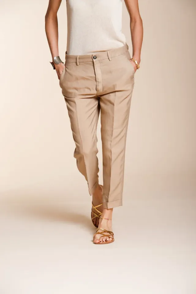 Mason's Linda Summer chinobukser relaxed beige hør