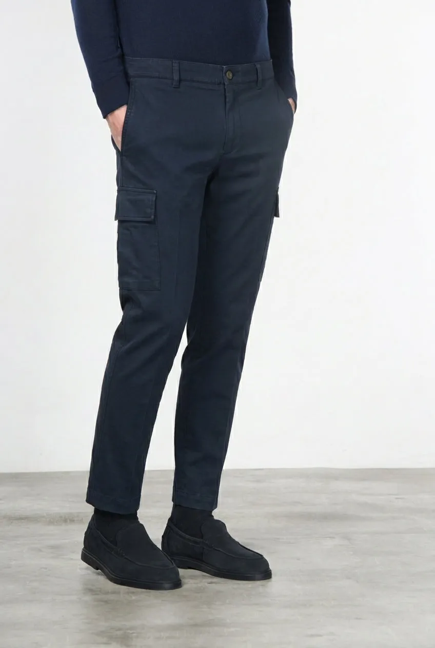 Mason's Chile Regular cargobukser navy stretch