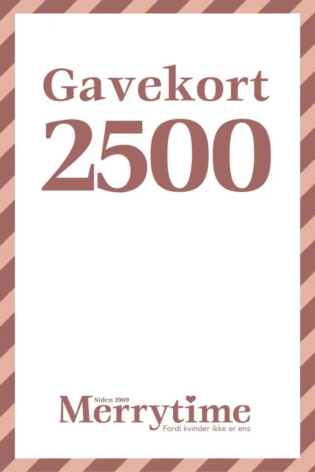 Merrytime gavekort 2500 kr. email til jeans