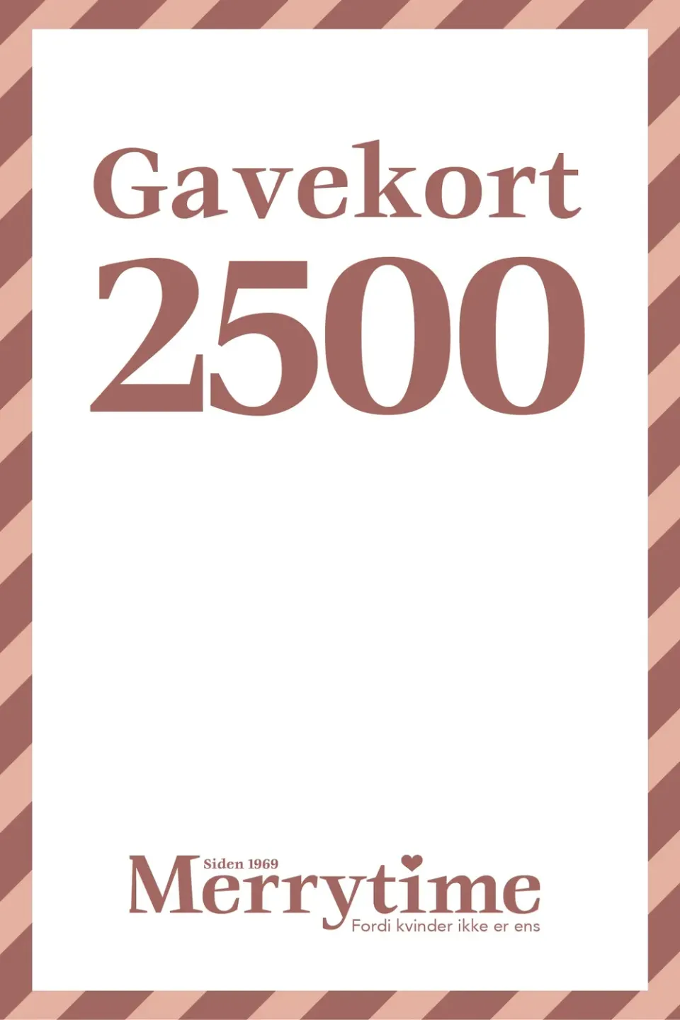Merrytime gavekort 2500 kr. email til jeans
