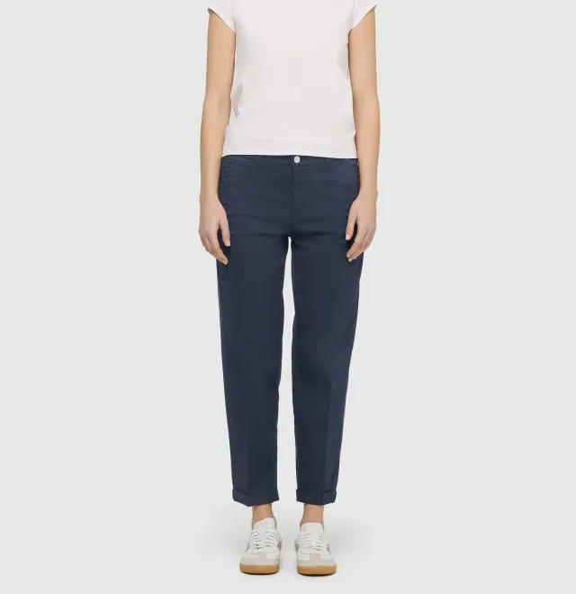 MAC Chino Turn Up 3075-00-0434L chino mørkeblå Slim Fit