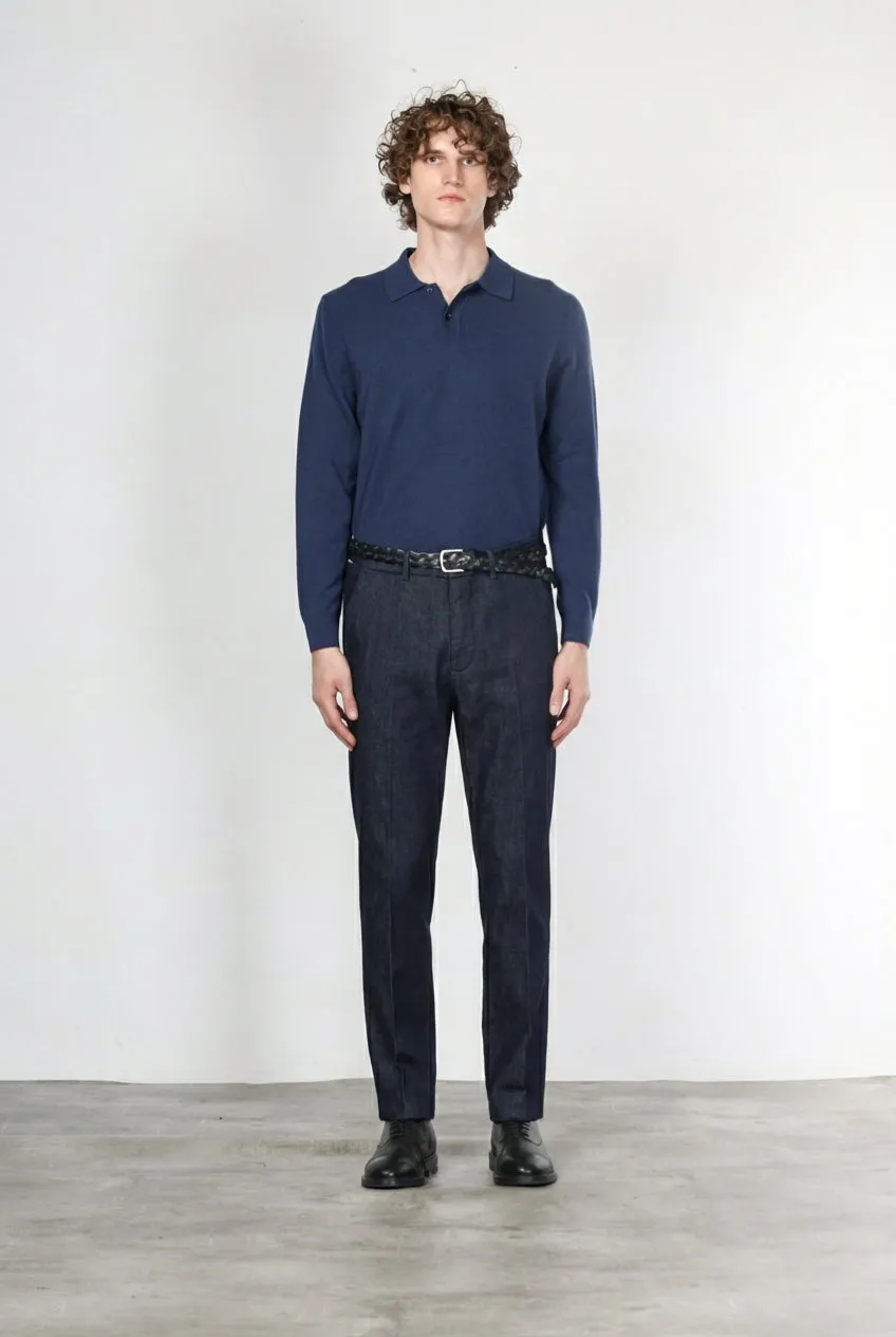 Mason's Il Chinos chinos navy relaxed stretchdenim